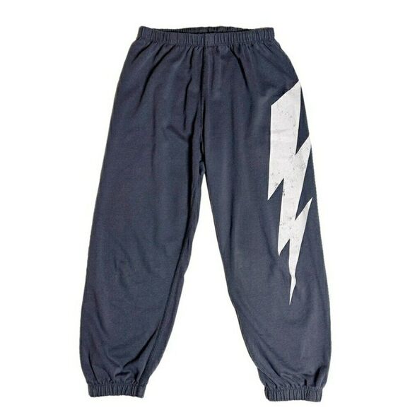 Ascot and Hart Lightning Bolt Pants Joggers Drawstring Size Large Workout Fit - Picture 2 of 9